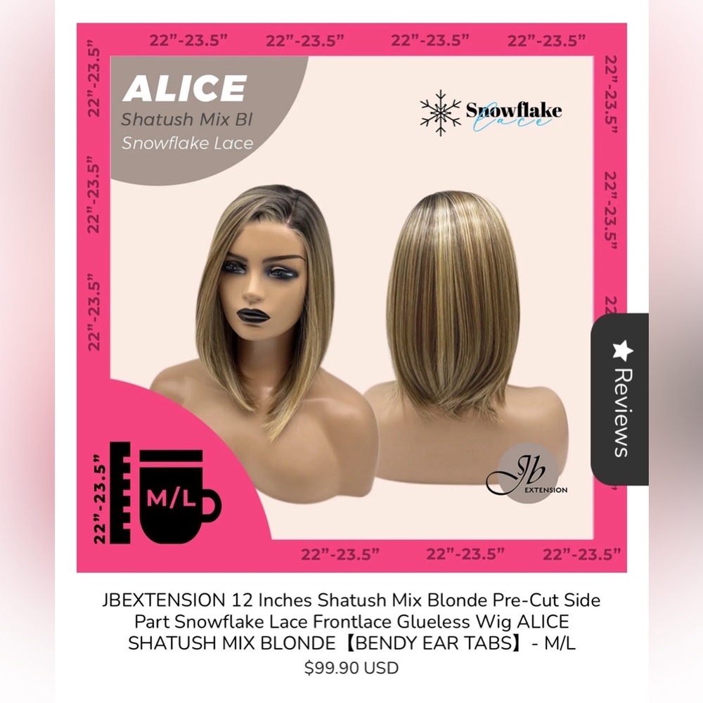 Shatush Mix Blonde Lace Front Wig